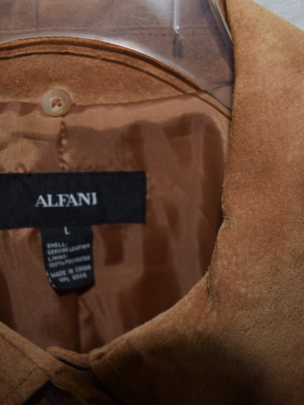 Women's Alfani Suede/Leather Casual Jacket Blazer Size L - Picture 7 of 8